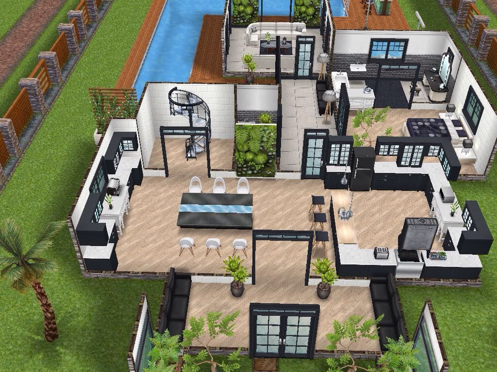 Sims 3 Jardinage Génial House 77 Ground Level Sims Simsfreeplay Simshousedesign