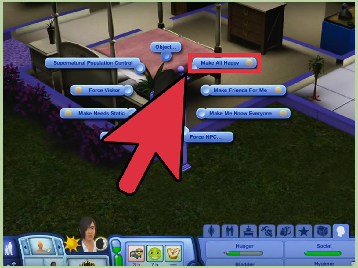 Increase Motives Using a Cheat in Sims 3 Step 12 Version 2