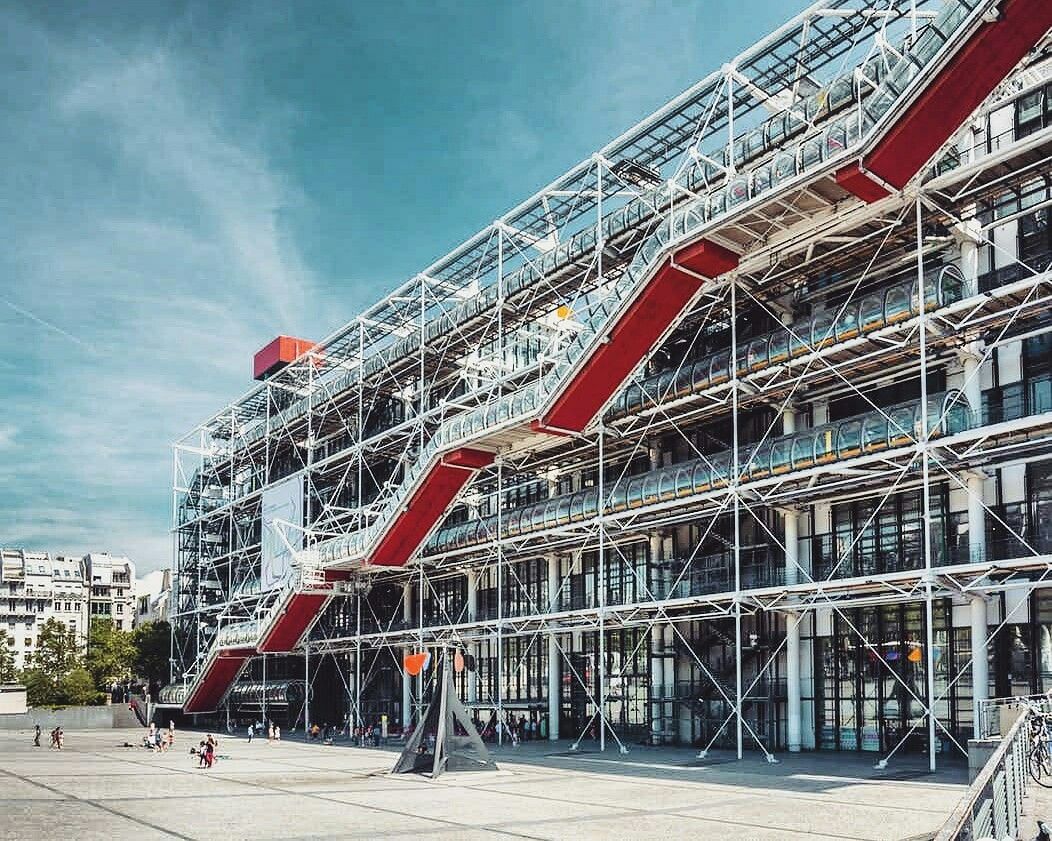 Super Jardin tournai Luxe Centre Pompidou Renzo Piano and Richard Rogers 1971 77