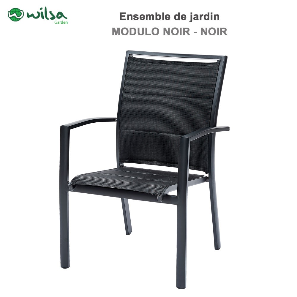 Table De Jardin Aluminium Avec Rallonge Best Of Salon De Jardin Modulo 4 8 Places Noir F4 C4