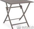 Table De Jardin Aluminium Avec Rallonge Frais Table Pliante De Jardin Elin Marron Lh31 70x70