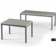 Table De Jardin Aluminium Avec Rallonge Génial Alberto Table Extensible Italienne 120 180 X80 Cm Béton Anthracite