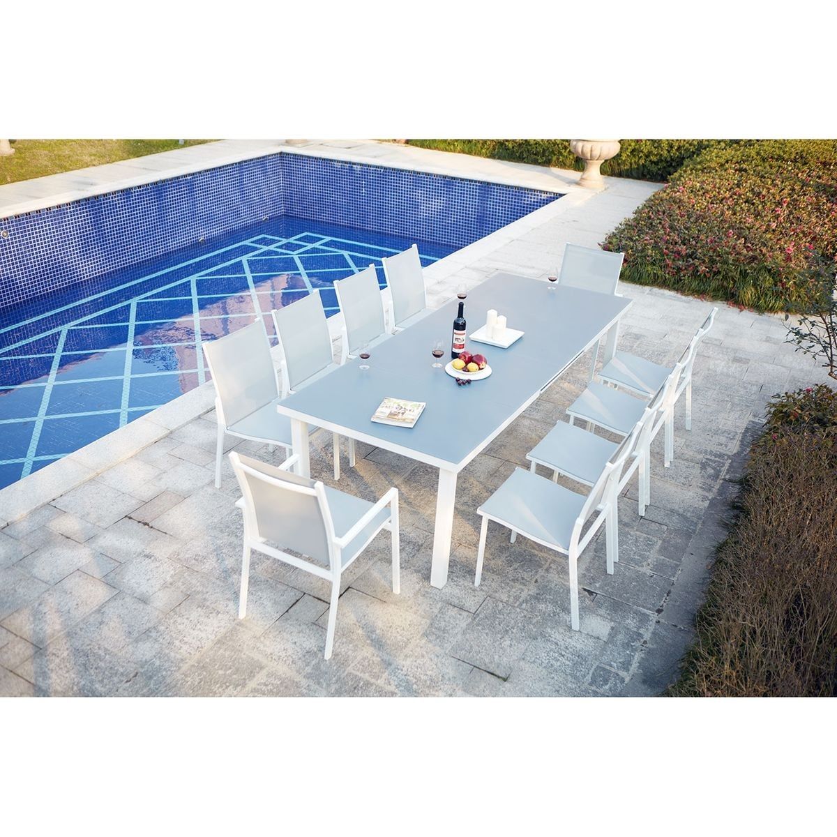 Table De Jardin Aluminium Avec Rallonge Inspirant Table De Jardin Extensible Aluminium 10 Places Molvina 10