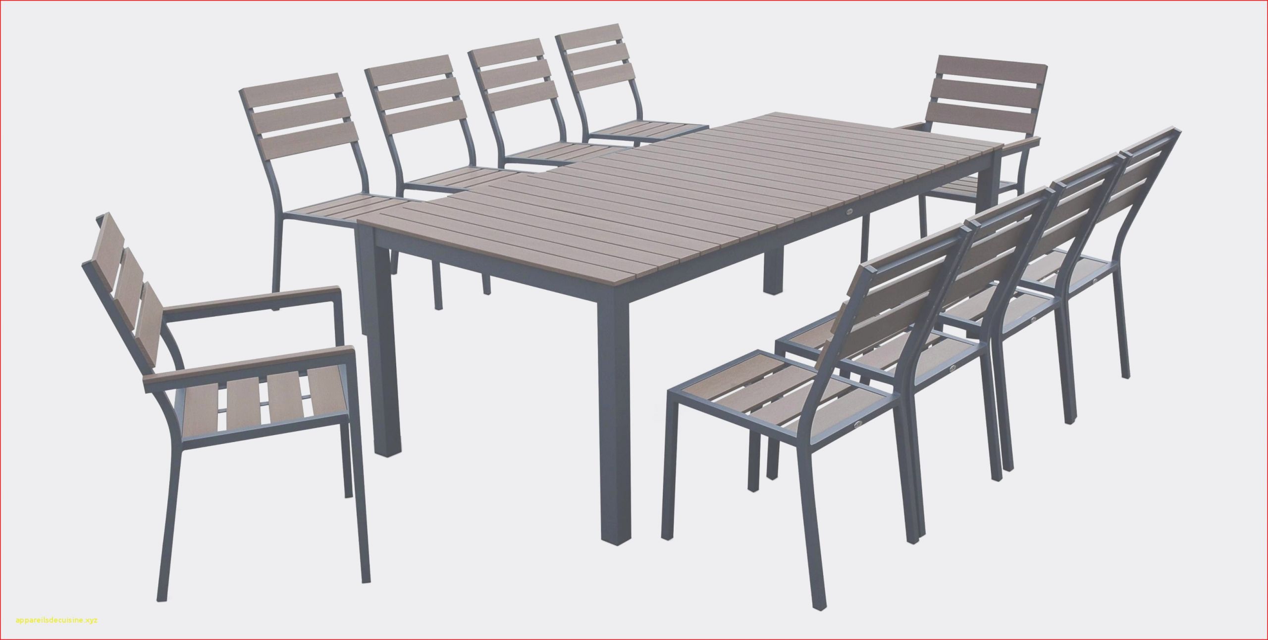 Table De Jardin Aluminium Avec Rallonge Luxe 24 Génial Table Et Chaise De Jardin Aluminium
