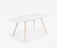 Table De Jardin Ronde Avec Rallonge Unique Table Extensible Smoth 120 180 X 80 Cm Blanc