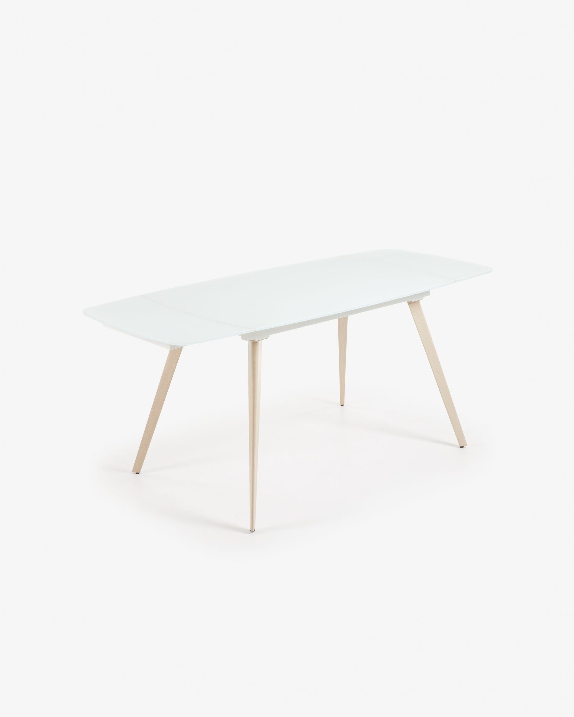 Table De Jardin Ronde Avec Rallonge Unique Table Extensible Smoth 120 180 X 80 Cm Blanc