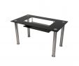 Table Terrasse Charmant Christie Rectangular Glass top Black Dining Table Christie