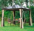 Tentes De Jardin Beau Pavillon De Jardin 3l X 3l X 2 6h M Chocolat Beige Taille