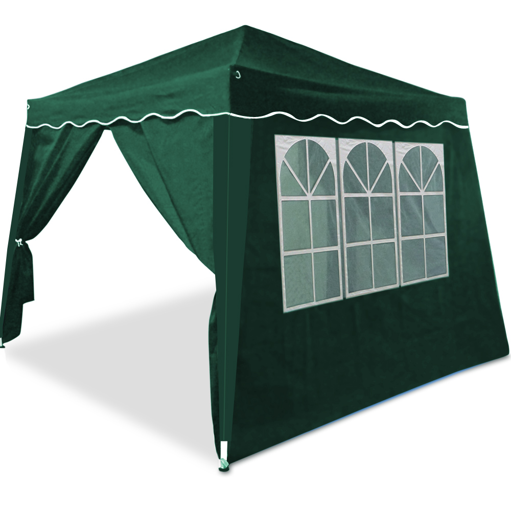 Tentes De Jardin Inspirant 2x Parois Latérales tonnelle Capri Vert Murs Pour Pavillon 3x3m Jardin Extérieur