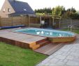 Terrasse Jardin Bois Élégant Piscine Hors sol Terrasse Bois Novo P