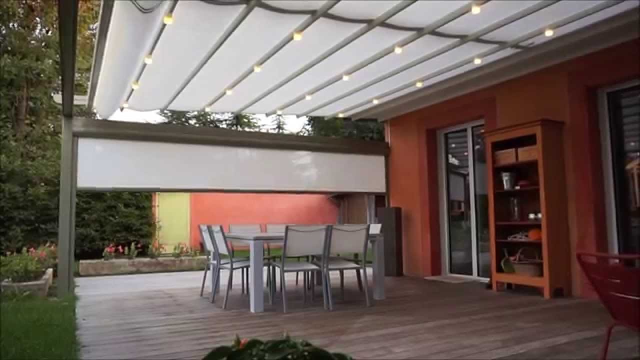 Tonnelle Aluminium Unique Pergola toile Repliable Motorisée