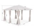 Tonnelle De Jardin Pliante Best Of tonnelle 3 X 4 M Divio toile Taupe Pergola Avec