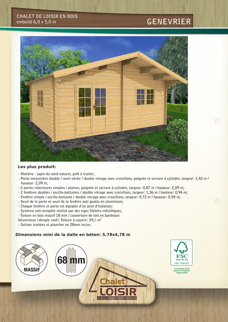 Abri De Jardin Permis De Construire Frais Genevrier 68mm