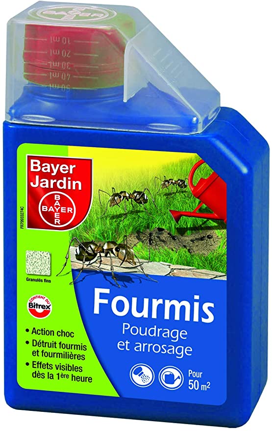 Fourmis Dans Le Jardin Génial Bayer Four400 Anti Fourmis Poudrage Et Arrosage Action Choc Bo Te 400g Incolore