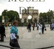 Jardin Du Louvre Beau tourist Passing by Behind the Logo Louvre Museum Musee Du