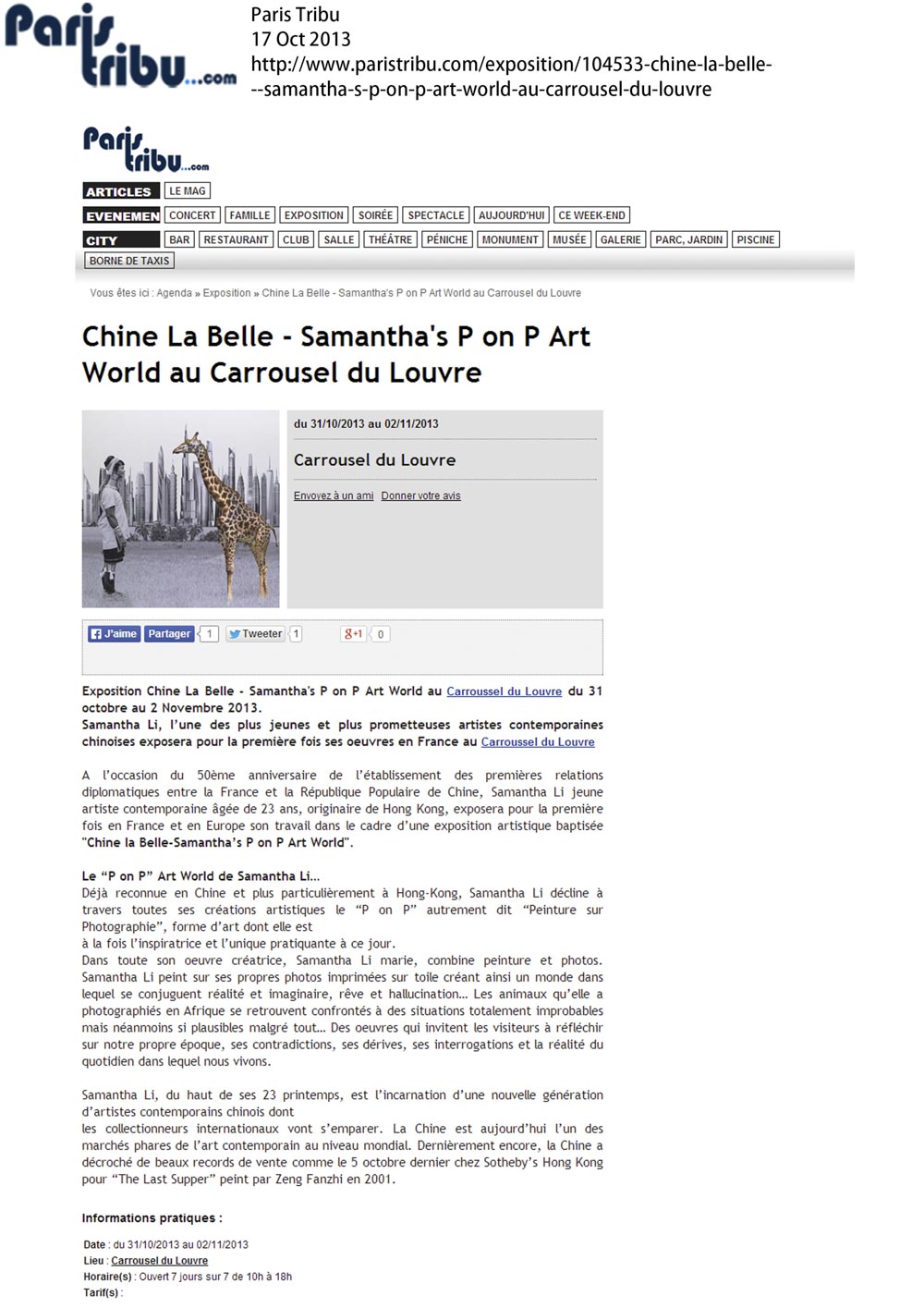 Jardin Du Louvre Élégant Chine La Belle – Samantha S P On P Art World Au Carrousel Du