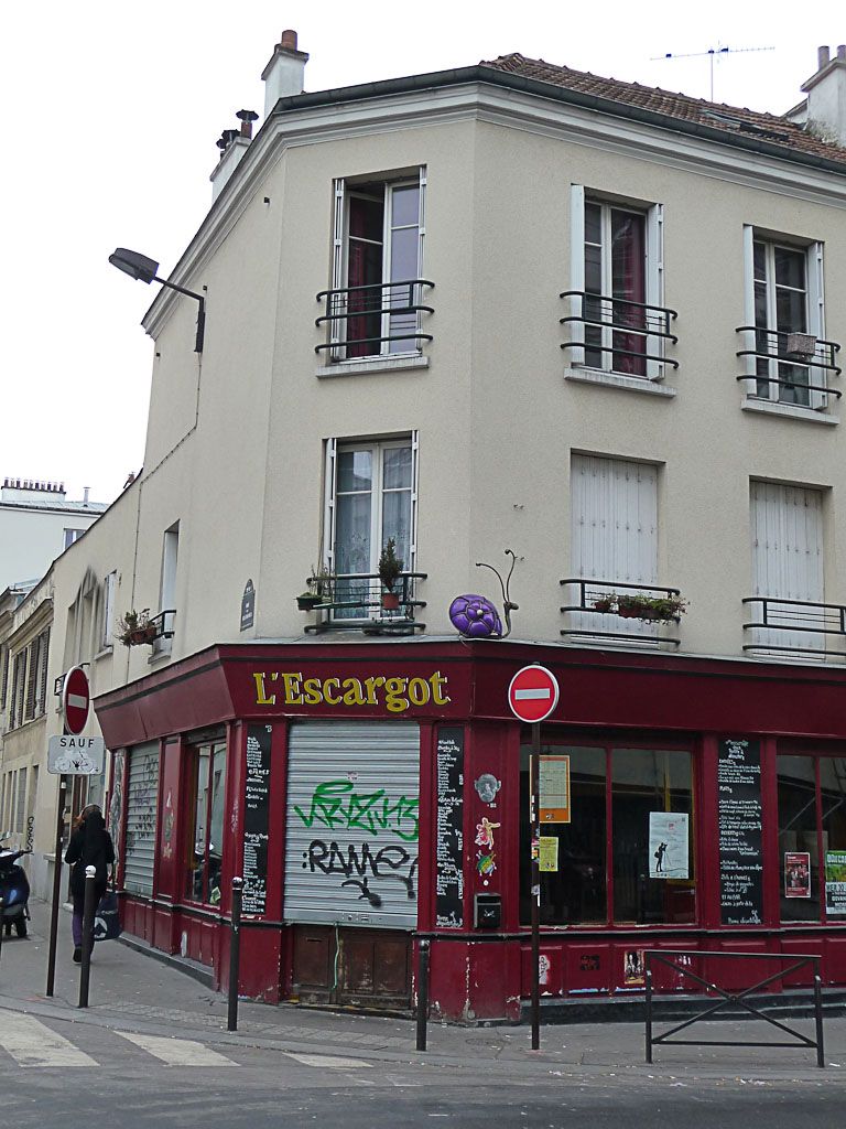 Restaurant Coté Jardin Luxe L Escargot De L Escargot Bar Dans La Rue De La Villette