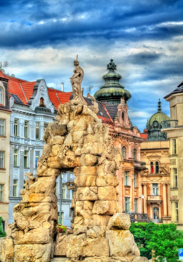 parnas fountain zerny trh square old town brno czech republic parnas fountain zerny trh square old town